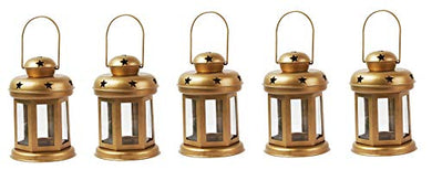 Datalact Garden Decor Lights Handcrafted Lantern Tea Light Holder  Set of 5 - Home Decor Lo