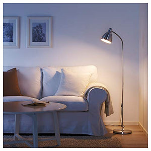 Ikea LERSTA Floor/Reading lamp, Aluminium - Home Decor Lo
