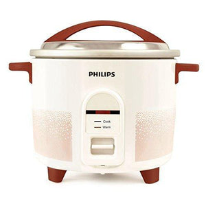 Philips HL1665/00 1.8-Litre Electric Rice Cooker (White/Red) - Home Decor Lo