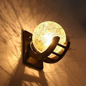 Somil Globe Shape Doom Wall Lamp Light with All Fixture, Compatible with 5 to 60 Watt LED, Round - Home Decor Lo