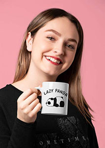 Capsula Clothing® Lazy Panda Premium Ceramic Coffee and Tea Gift Mug 350 ML 11 oz - Home Decor Lo