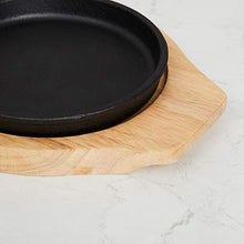 Load image into Gallery viewer, Home Centre Truffles-Hazel Sizzler Plate with Wooden Base - Black - Home Decor Lo