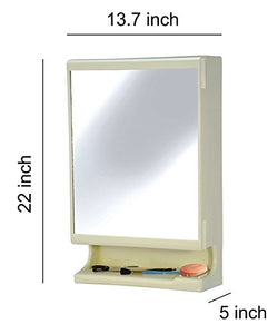 Parasnath White Look Bathroom Cabinet with Mirror Made in India - Home Decor Lo
