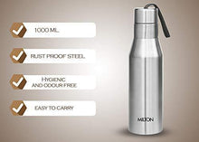 Load image into Gallery viewer, Milton Super 1000 Single Wall Stainless Steel Bottle, 1000 ml, Silver - Home Decor Lo