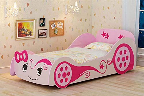 Girls Car Kids Bed by Luxury Wood Style - Home Decor Lo