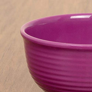 Home Centre Alora-Malia Textured Curry Bowl - Purple - Home Decor Lo