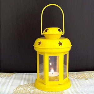 Antique Collection Lantern TeaLight Candle Holder with Tea Light Candle for Wall Hanging,Set of 1 (10 * 10 * 15 cm) - Home Decor Lo