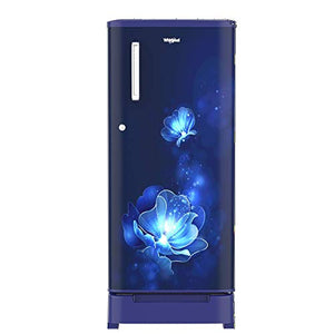 Whirlpool 190 L 4 Star Inverter Direct-Cool Single Door Refrigerator (WDE 205 ROY 4S INV, Sapphire Radiance, Inverter Compressor) with Base-Drawer - Home Decor Lo