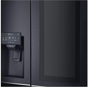 LG 668 L InstaView Door-in-Door Wi-Fi Inverter linear Frost-Free Side-By-Side Refrigerator (GC-X247CQAV, Door Cooling+, Matt Black) - Home Decor Lo