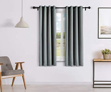 Load image into Gallery viewer, Amazon Brand - Solimo Room Darkening Blackout Window Curtain, 5 Feet (Grey) - Home Decor Lo
