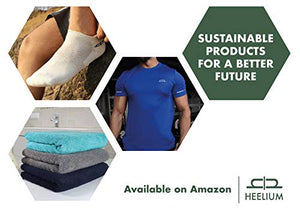 Heelium Bamboo Bath & Swim Towel, Super Absorbent & Soft, Antibacterial, 600 GSM, 55 inch x 27 inch, Pack of 2 (Blue, Grey) - Home Decor Lo