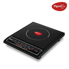 Load image into Gallery viewer, Pigeon by Stovekraft Cruise 1800-Watt Induction Cooktop (Black) &amp; Gas Lighter Smart with Stand and Free 1 Knife Combo - Home Decor Lo