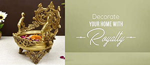 La Creativity Elephant Design Brass Urli | Home Decor |(Standard Size) - Home Decor Lo