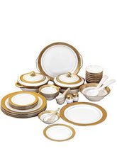 Load image into Gallery viewer, Clay Craft - New Georgian Dinner Set of 40 pieces, Enchanting Gold