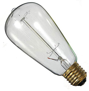 Homenique 60-Watts E27 Incandescent Yellow Light Bulb, Pack of 2 - Home Decor Lo