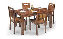 Load image into Gallery viewer, Sheesham Wood Dining Table Set with 4 Chairs for Living Room - Home Decor Lo