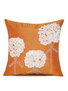 Alina Decor polyester Square Cushion Covers, 16 X 16-inch , Multicolour -Set of 2 - Home Decor Lo