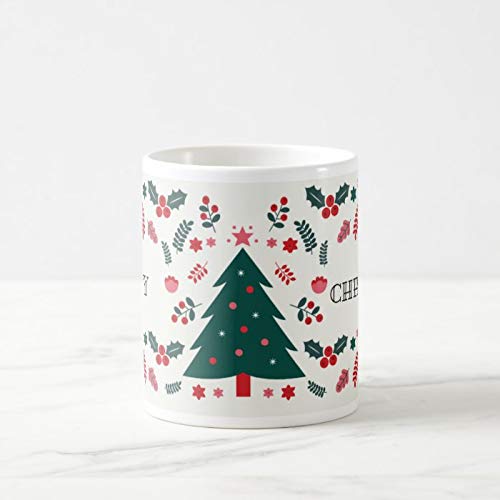 Navadey Christmas Wishes Printed White Coffee Ceramic Mug - Xmas Decorations | Christmas Gifts | Xmas Mugs | Christmas Presents | Quirky Mugs (Style 2) - Home Decor Lo