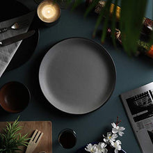 Load image into Gallery viewer, Tatvam Homes Handmade Nightshade Organic Ceramic Full Dinner Plates (10 inches, Set of 4) - Home Decor Lo