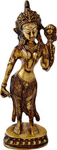 Load image into Gallery viewer, Two Moustaches Brass Goddess Tara Standing Statue, Standard, Multicolour, 1 Piece