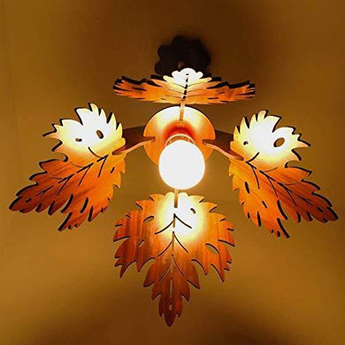 US DZIRE™ 161 Hanging lamp electric antique Wooden Ceiling Lights(With Gold Bulb)Pendant Lamp shade Night Lamp for Living Room,Bedroom,office,Restaurant,Dining Hall,Home decor Cafe,Modern Kitchen etc - Home Decor Lo