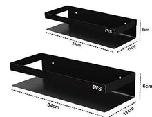Load image into Gallery viewer, Xllent® JVS Multipurpose Stainless Steel Bathroom &amp; Kitchen Shelf/Wall Holder/Storage Box Combo Set of 2 (10&quot; x 14&quot;) Black - Home Decor Lo