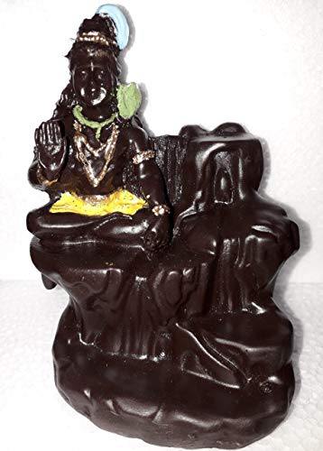 Large Brass Shiva Shivling Statue Three Face Shiv Lingam Idol Home Decor  Pooja Items with Bholenath Nag Devta Gift Puja 6.5 Inches Gold – Krisha  Krafts