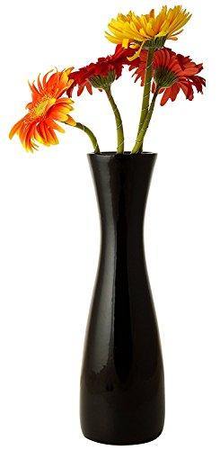 WOODENCLAVE Ceramic Flower Vase (Black_9 Cm) - Home Decor Lo