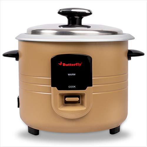 Butterfly Wave Electric Rice Cooker (1.8 L) - Gold - Home Decor Lo