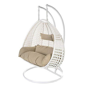 Double Swing Basket Chair with Curve Stand for Kid's and Adult - Home Decor Lo