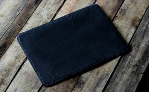 Organic Home Black Slate Rectangle Platter - 16x12 inches - Home Decor Lo