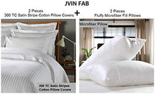 Load image into Gallery viewer, Jvin Fab Ultra Soft Bed Pillow Set, Down Alternative Micro Fiber Fill Pillows 2 pcs with 100% Cotton 2 pcs Pillow Covers (20&quot;x36&quot; Inch , 2 pcs Pillow + 2 pcs Pillow Cover) - Home Decor Lo