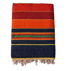 Varunavi Solapuri Cotton Carpet Galicha Rug Dari Satranji Multicolour 86 inch x 55 inch - Home Decor Lo