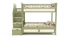 Load image into Gallery viewer, Craftatoz Solid Wooden Bunk Bed for Bedroom (Green) - Home Decor Lo