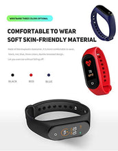 Load image into Gallery viewer, WELROCK M4 Bluetooth Smart Band OLED Touch Display Activity Tracker Fitness Band Waterproof &amp; Sweatproof Long Battery Life Suitable for All Android &amp; iOS Devices Code - (M4 Band_49, Black) - Home Decor Lo