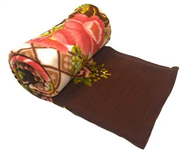 Shivaan Home Furnishing Polyester 120 TC Blanket (Double_Brown) - Home Decor Lo