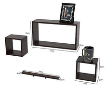 Load image into Gallery viewer, Onlineshoppee Rafuf Floating Wall Shelf with 4 Shelves (Brown) - Home Decor Lo