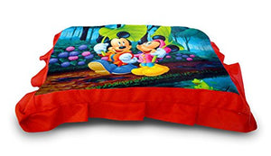 sleep nature's Cartoon Printed Baby Pillow, 14 X 20 Inch, Multicolour, 1 Piece - Home Decor Lo