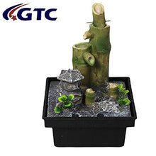 Load image into Gallery viewer, GTC Water Fountain Bamboo Nature Show Piece for Home Decorative for Drawing Room Living Room Waterfall Decorative Item with Mini Water Pump (ITN-9071) - Home Decor Lo