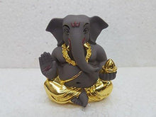 Load image into Gallery viewer, Gold Art India Fedora Gold Plated Ceramic Lord Ganesh (5 x 3 x 4 cm) - Home Decor Lo