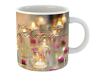Tonkwalas Printed Ceramic Mug Best Birthday Gift for Girlfriend,Boyfriend,Husband,Wife (325 ML, White) - Home Decor Lo