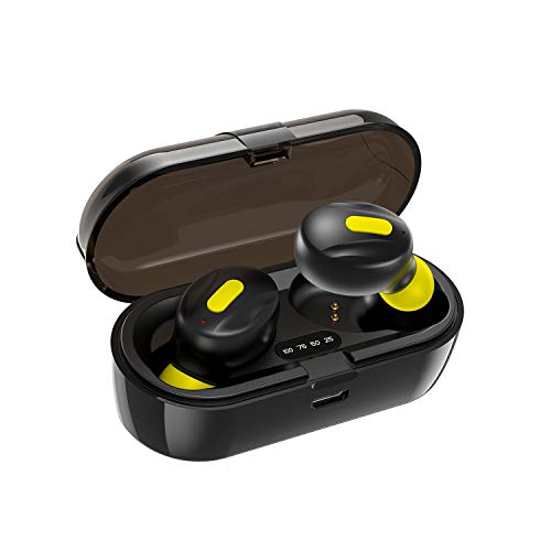 WeCool Moonwalk Mini Earbuds with Magnetic Charging Case IPX5 Wireless Earphones with Digital Battery Indicator for Crisp Sound Bluetooth Earphones for Secure Sports Fit - Home Decor Lo