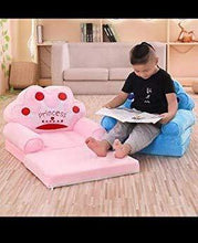 Load image into Gallery viewer, Elitehome PNP LK Trading L&amp;T Imported Princess Soft Toy Shape Sitting Sofa Cum Bed Chair for Kids (Pink) - Home Decor Lo