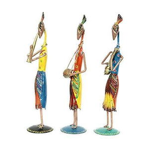 Handicrafts Paradise Iron Showpiece Figurine (4 x 3 x 13.25 inch, Multicolour) - Home Decor Lo
