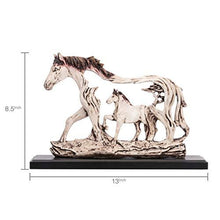 Load image into Gallery viewer, Zart Fengshui Vastu Galloping Horse Showpiece with Wooden Plate for Home Decoration and Gifting(Build Quality Super Export Quality polystone Material) - Home Decor Lo