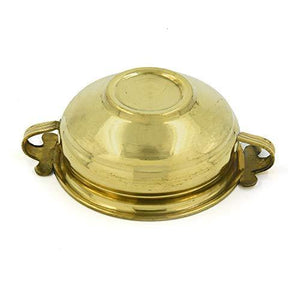 MANNAR CRAFT Traditional Decorative Brass Uruli/ Varpu, Lightweight for Gifting and Interior Decoration (5 Inch) - Home Decor Lo