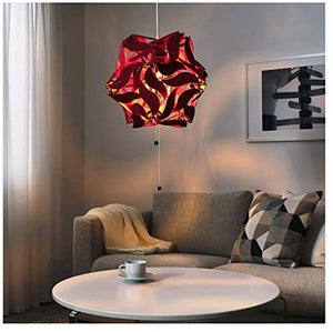 IKEA RAMSELE Pendant lamp, Flower, Dark red, 43 cm (17") - Home Decor Lo