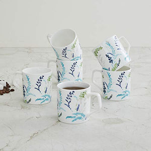 Home Centre Mandarin Printed Coffee Mugs - Set of 6 - Home Decor Lo