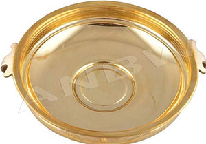 AN Handicrafts Brass Decorative Uruli (12 x 12 inch, Yellow) - Home Decor Lo