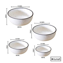 Load image into Gallery viewer, KunhaR Ceramic Mixing Bowls | Serving Bowl Set | Ceramic Cereal | Soup Bowl | Salad Bowls - White Matt - Home Decor Lo